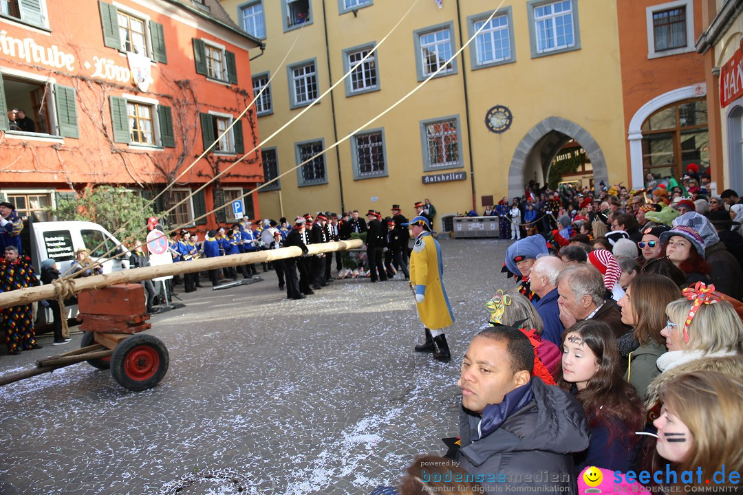 Fasnetsumzug mit Narrenbaumstellen: Meersburg am Bodensee, 24.02.2019