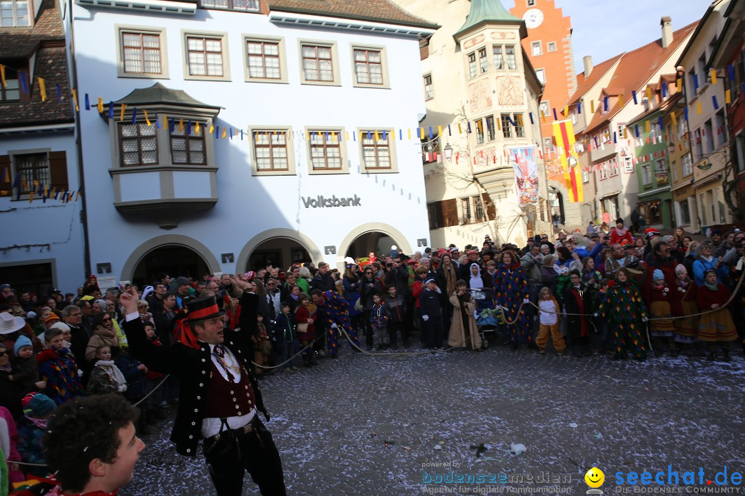 Fasnetsumzug mit Narrenbaumstellen: Meersburg am Bodensee, 24.02.2019