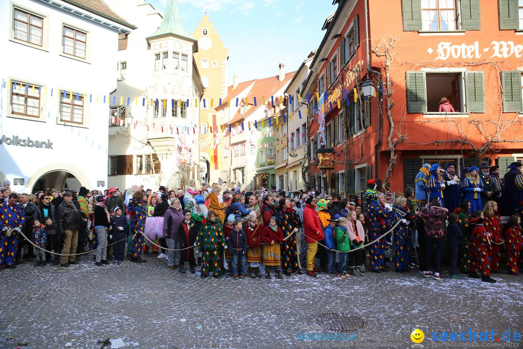 Fasnetsumzug mit Narrenbaumstellen: Meersburg am Bodensee, 24.02.2019