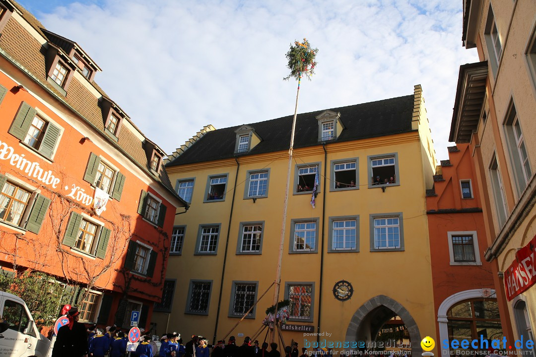 Fasnetsumzug mit Narrenbaumstellen: Meersburg am Bodensee, 24.02.2019