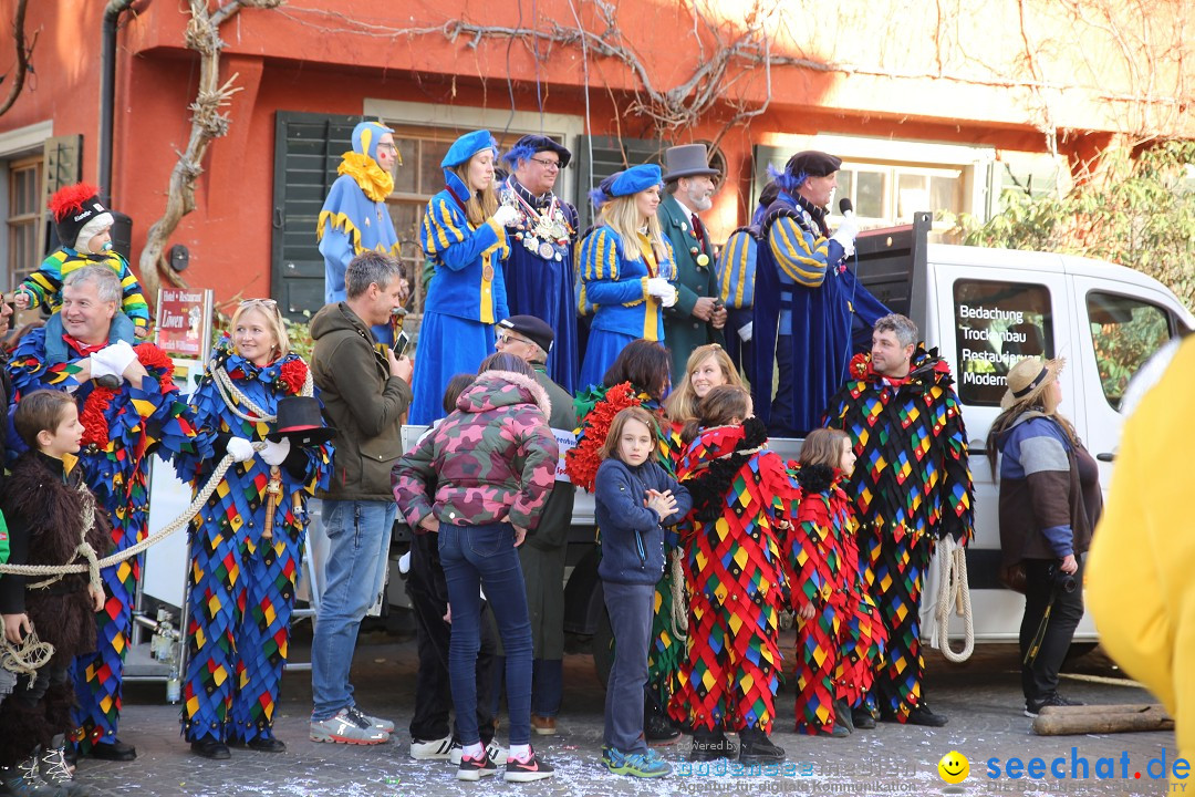 Fasnetsumzug mit Narrenbaumstellen: Meersburg am Bodensee, 24.02.2019