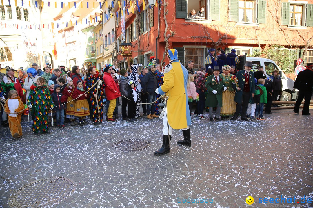 Fasnetsumzug mit Narrenbaumstellen: Meersburg am Bodensee, 24.02.2019