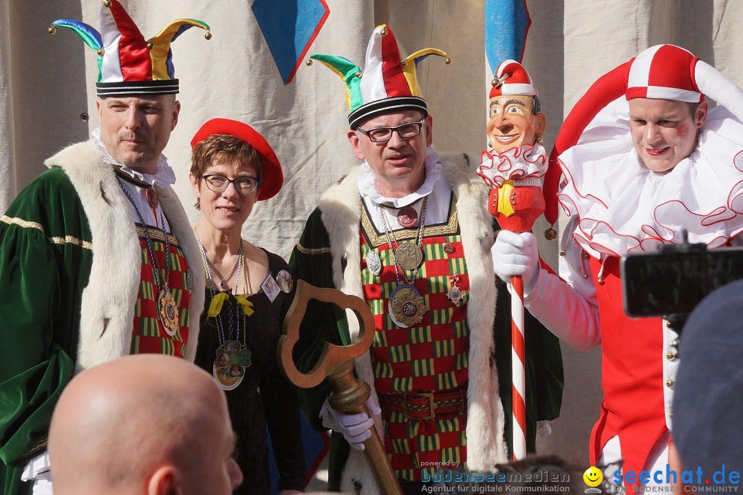 Narrenbaumstellen: Stockach am Bodensee, 28.02.2019