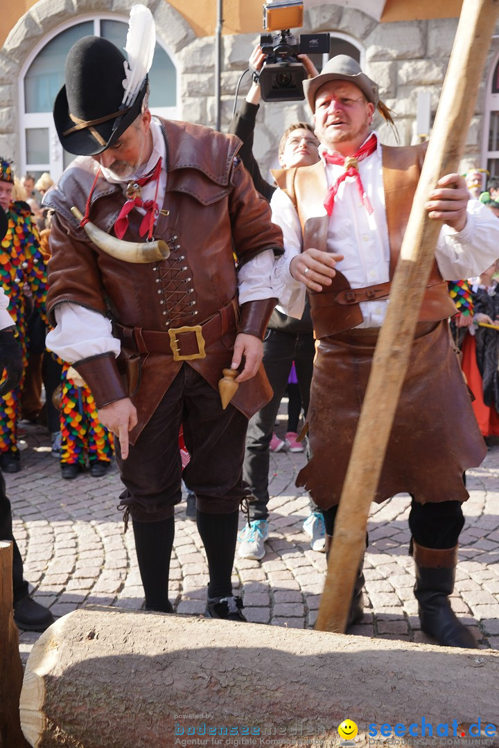 Narrenbaumstellen: Stockach am Bodensee, 28.02.2019