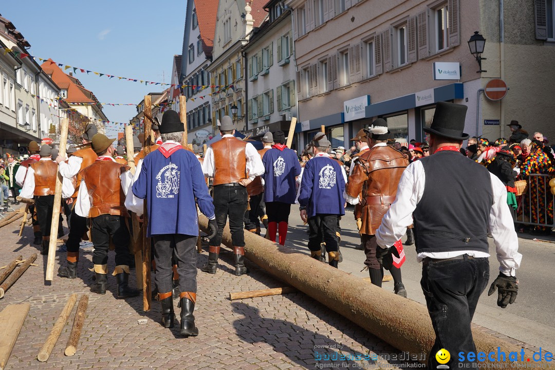 Narrenbaumstellen: Stockach am Bodensee, 28.02.2019