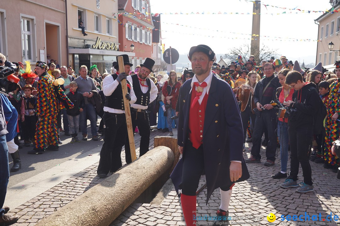 Narrenbaumstellen: Stockach am Bodensee, 28.02.2019