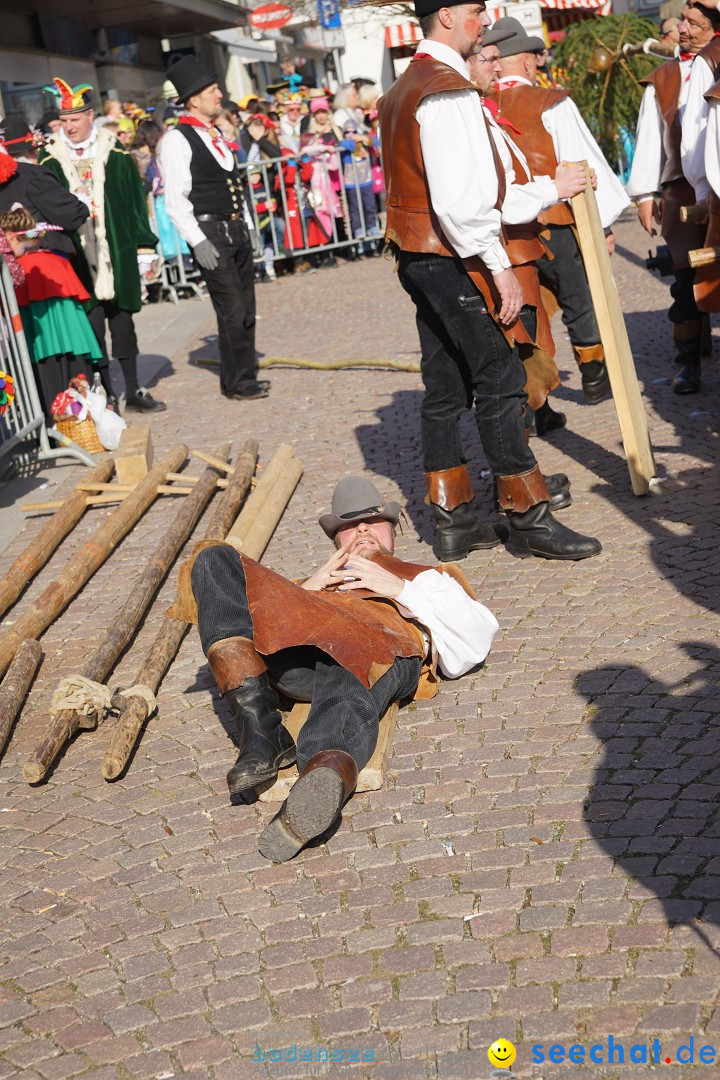 Narrenbaumstellen: Stockach am Bodensee, 28.02.2019