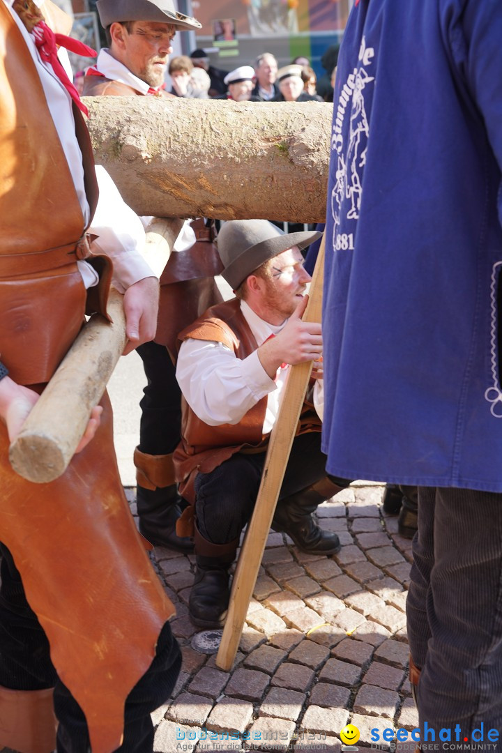 Narrenbaumstellen: Stockach am Bodensee, 28.02.2019