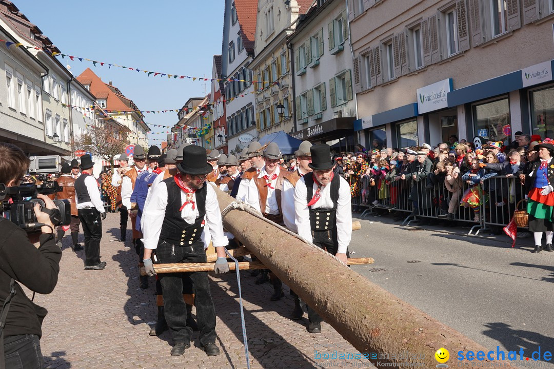 Narrenbaumstellen: Stockach am Bodensee, 28.02.2019