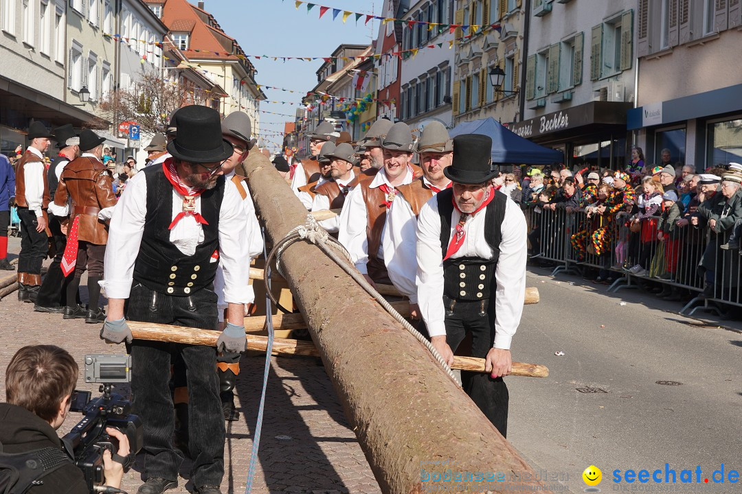 Narrenbaumstellen: Stockach am Bodensee, 28.02.2019