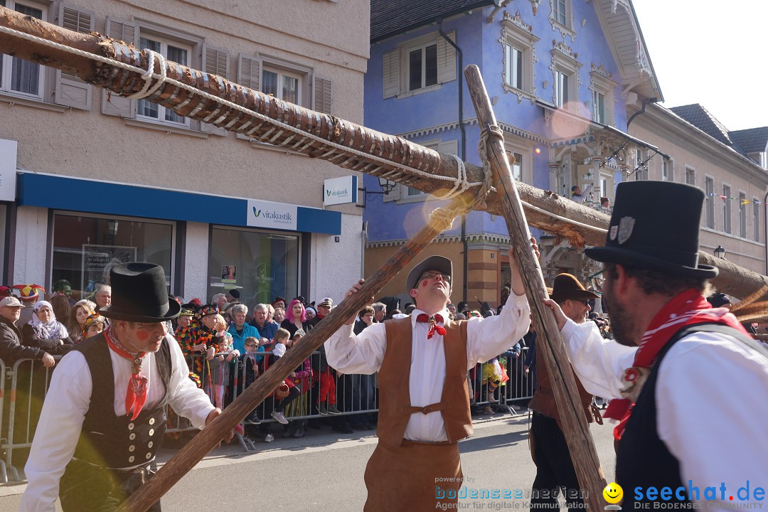 Narrenbaumstellen: Stockach am Bodensee, 28.02.2019