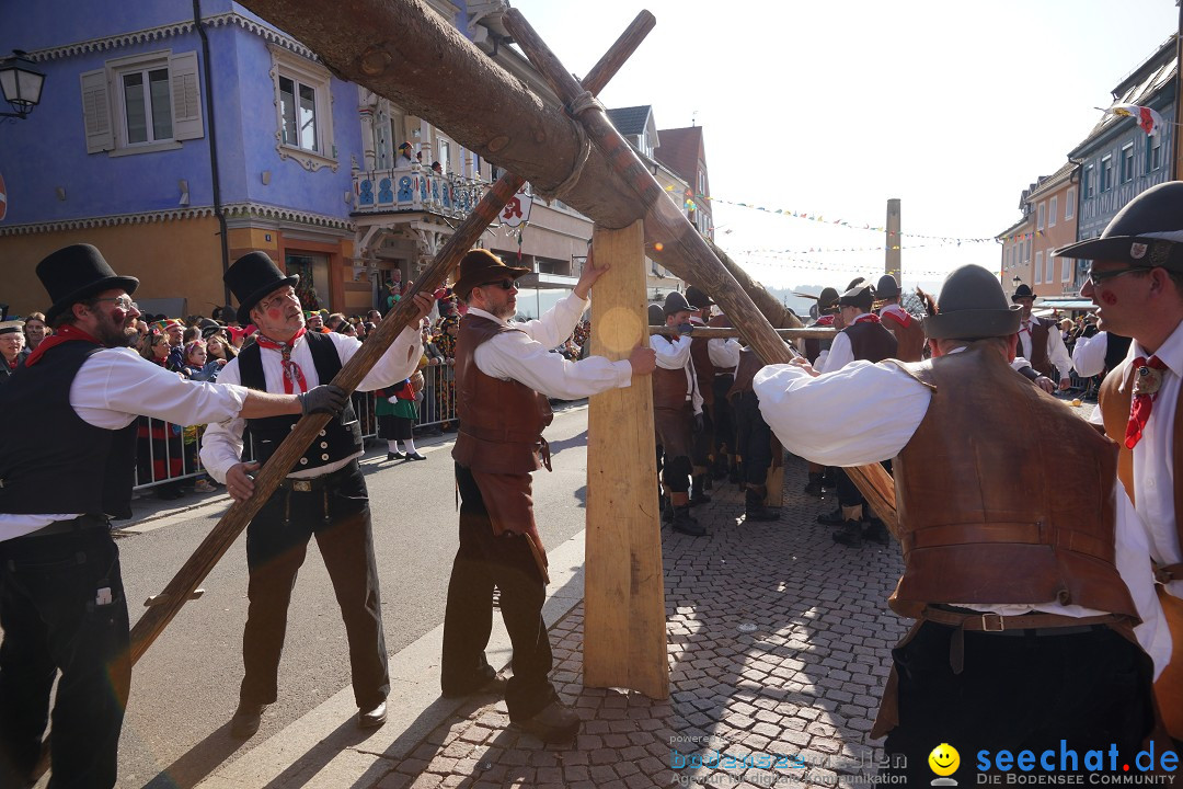 Narrenbaumstellen: Stockach am Bodensee, 28.02.2019