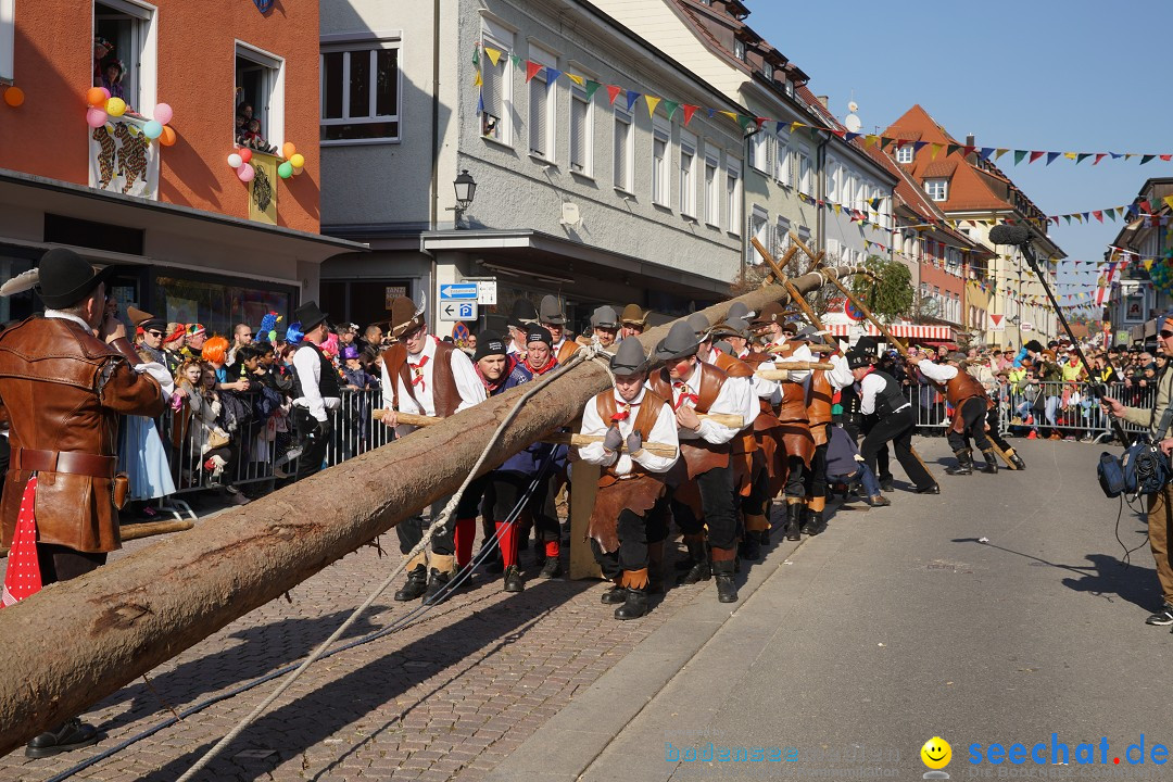 Narrenbaumstellen: Stockach am Bodensee, 28.02.2019