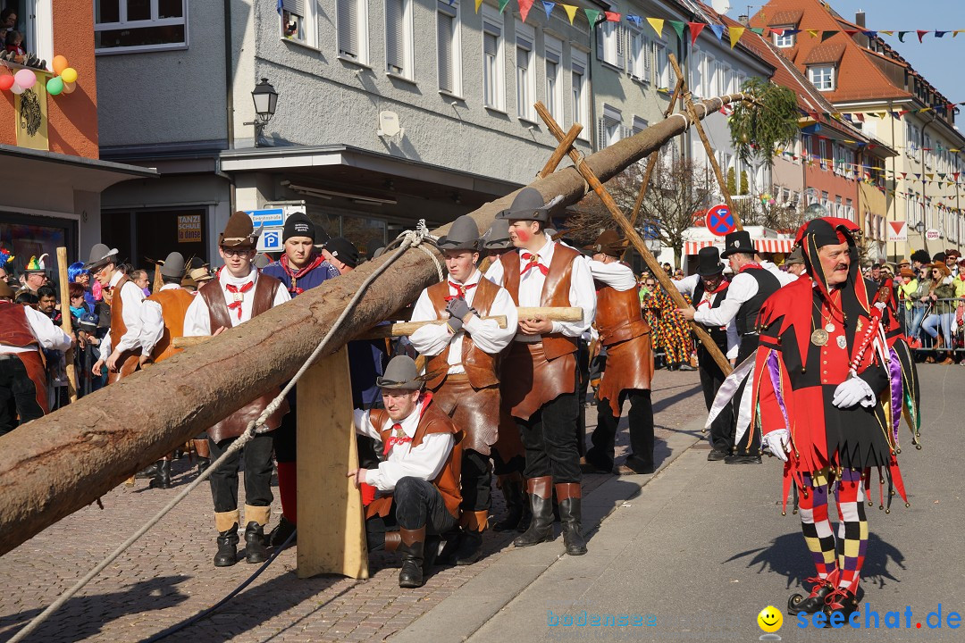 Narrenbaumstellen: Stockach am Bodensee, 28.02.2019