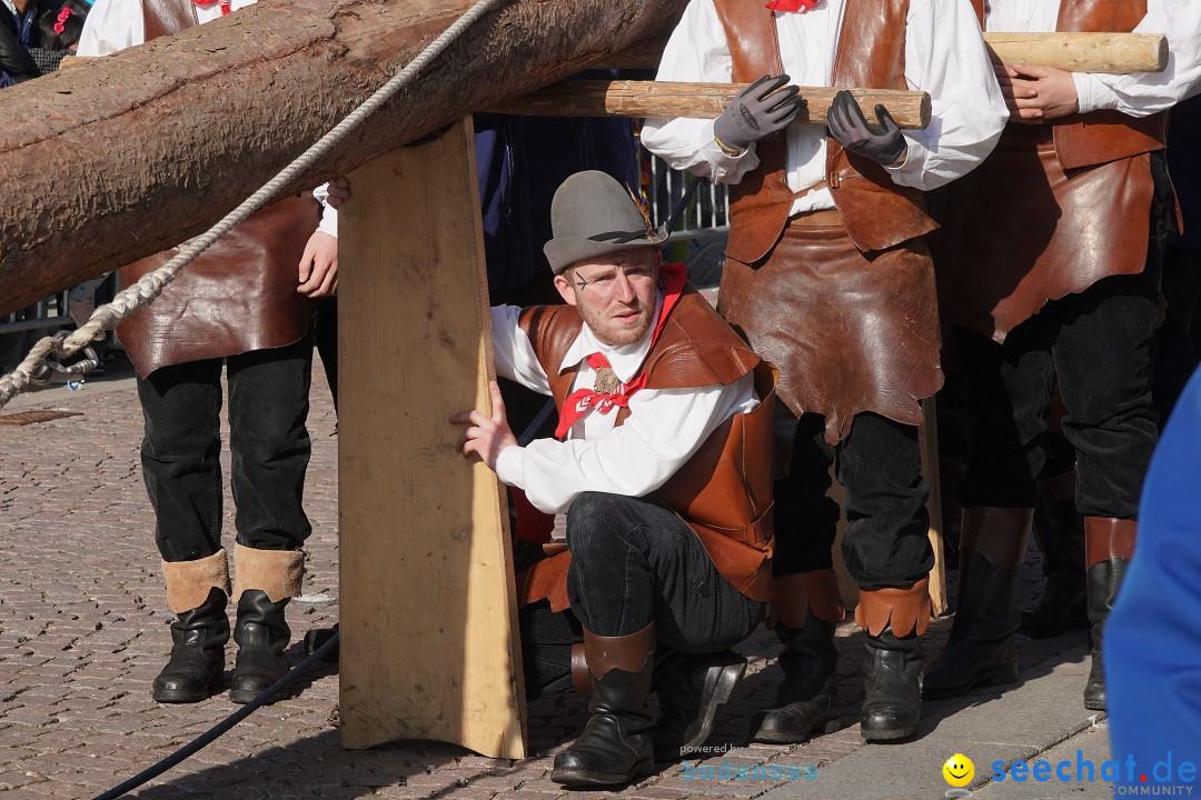 Narrenbaumstellen: Stockach am Bodensee, 28.02.2019