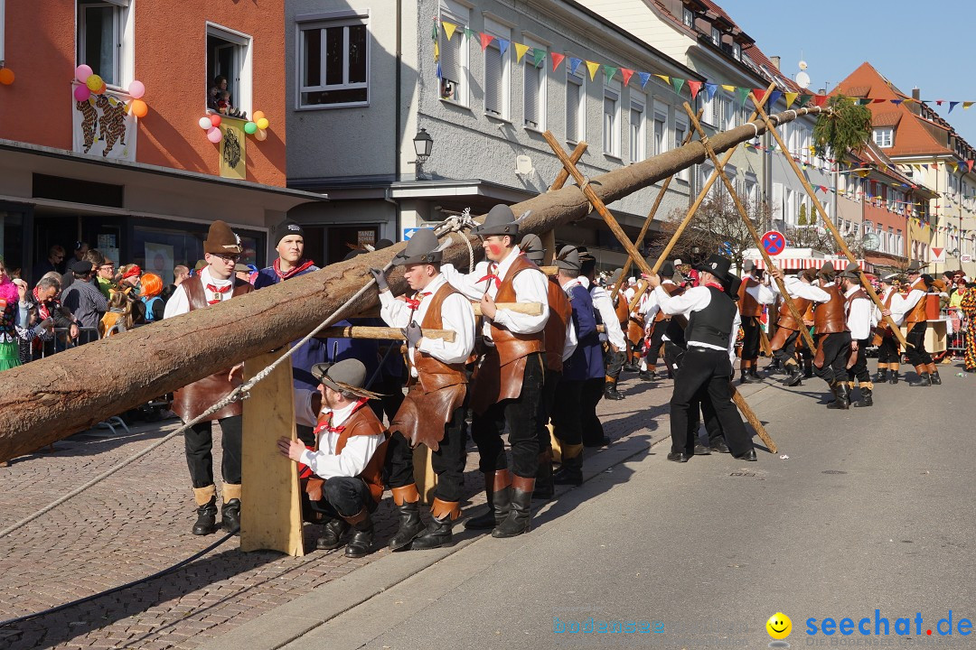 Narrenbaumstellen: Stockach am Bodensee, 28.02.2019