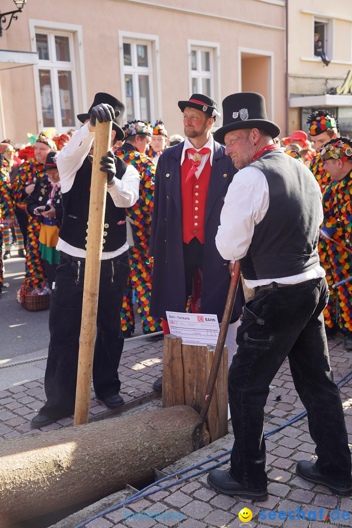 Narrenbaumstellen: Stockach am Bodensee, 28.02.2019