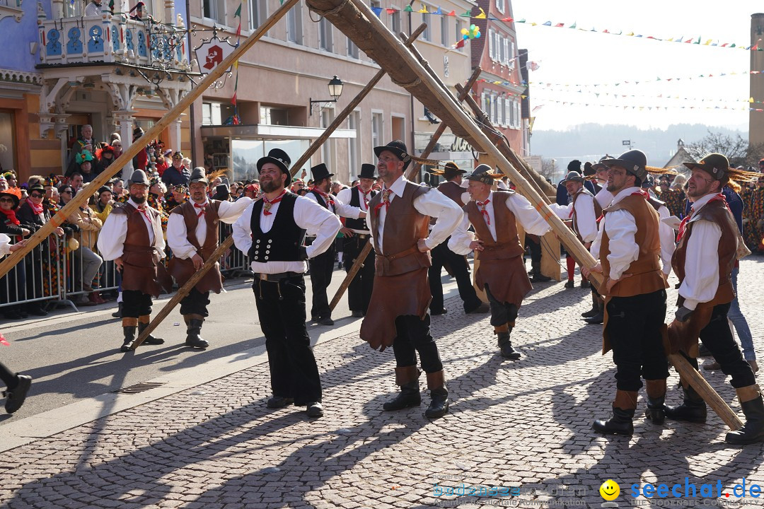 Narrenbaumstellen: Stockach am Bodensee, 28.02.2019