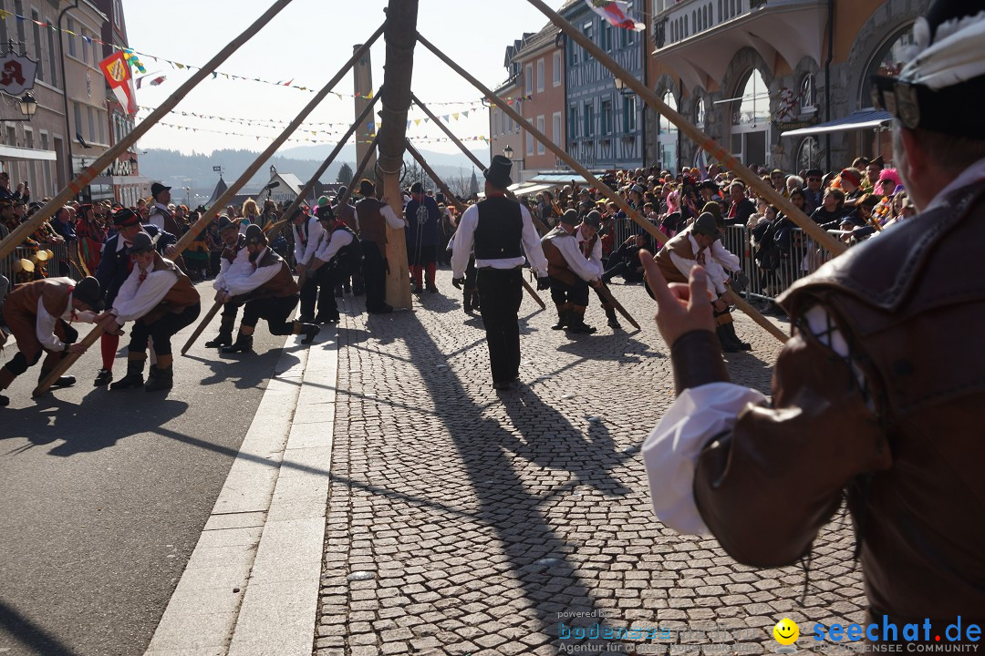 Narrenbaumstellen: Stockach am Bodensee, 28.02.2019