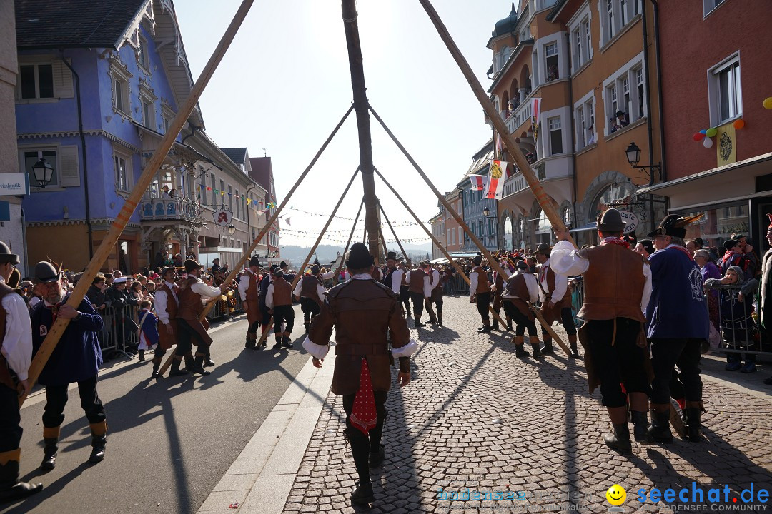 Narrenbaumstellen: Stockach am Bodensee, 28.02.2019