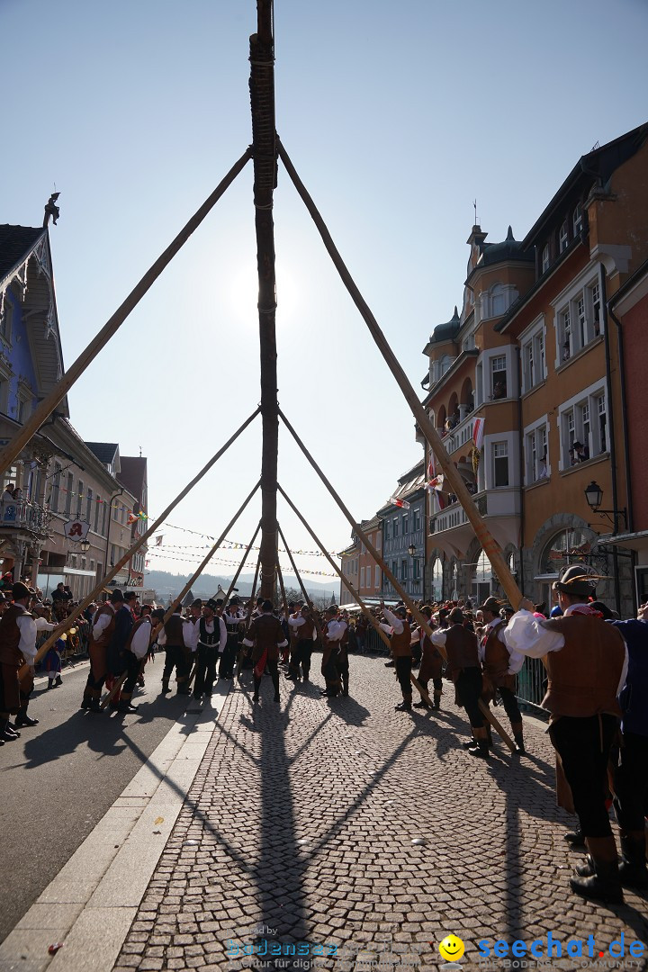 Narrenbaumstellen: Stockach am Bodensee, 28.02.2019