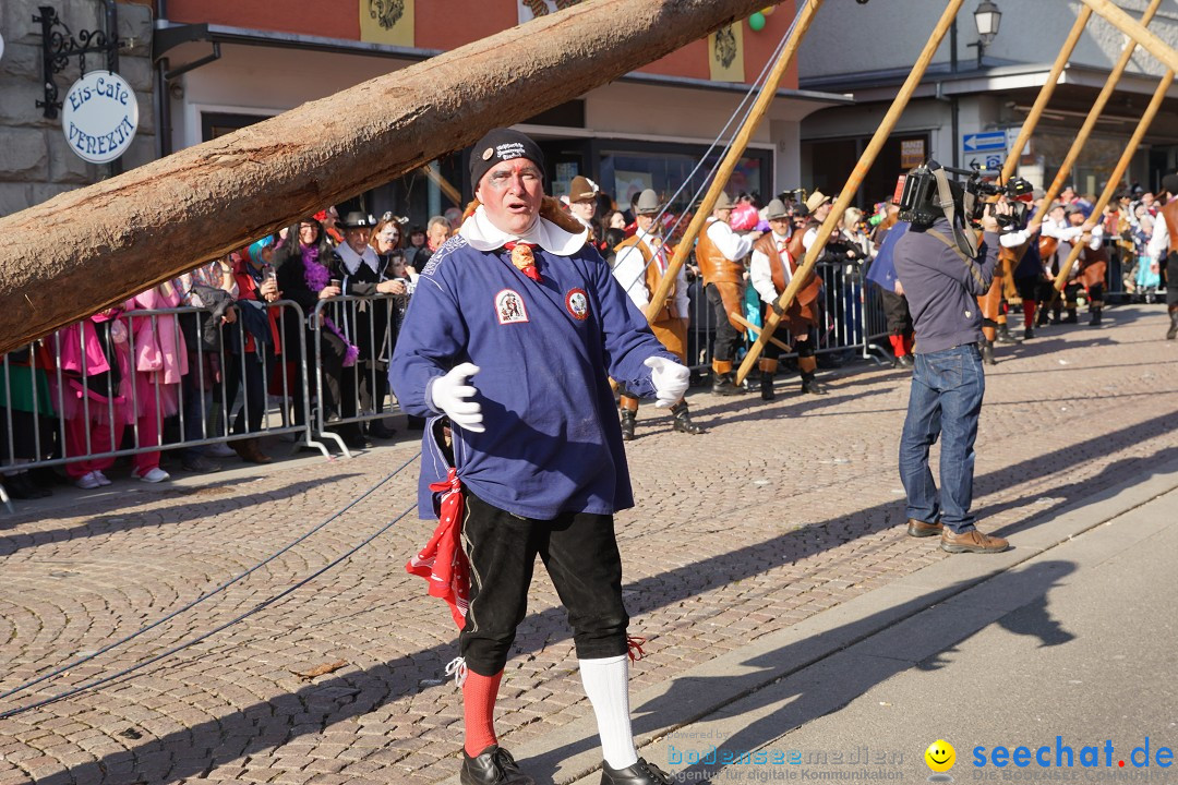 Narrenbaumstellen: Stockach am Bodensee, 28.02.2019