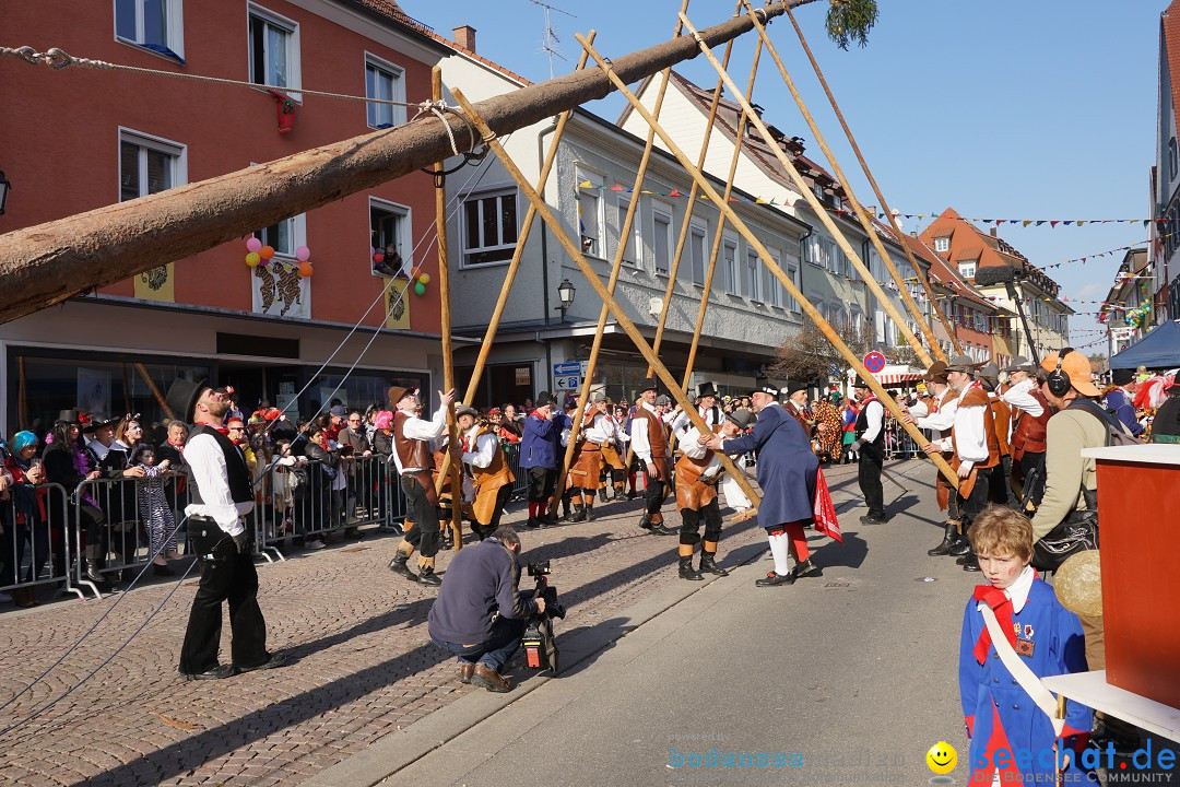 Narrenbaumstellen: Stockach am Bodensee, 28.02.2019