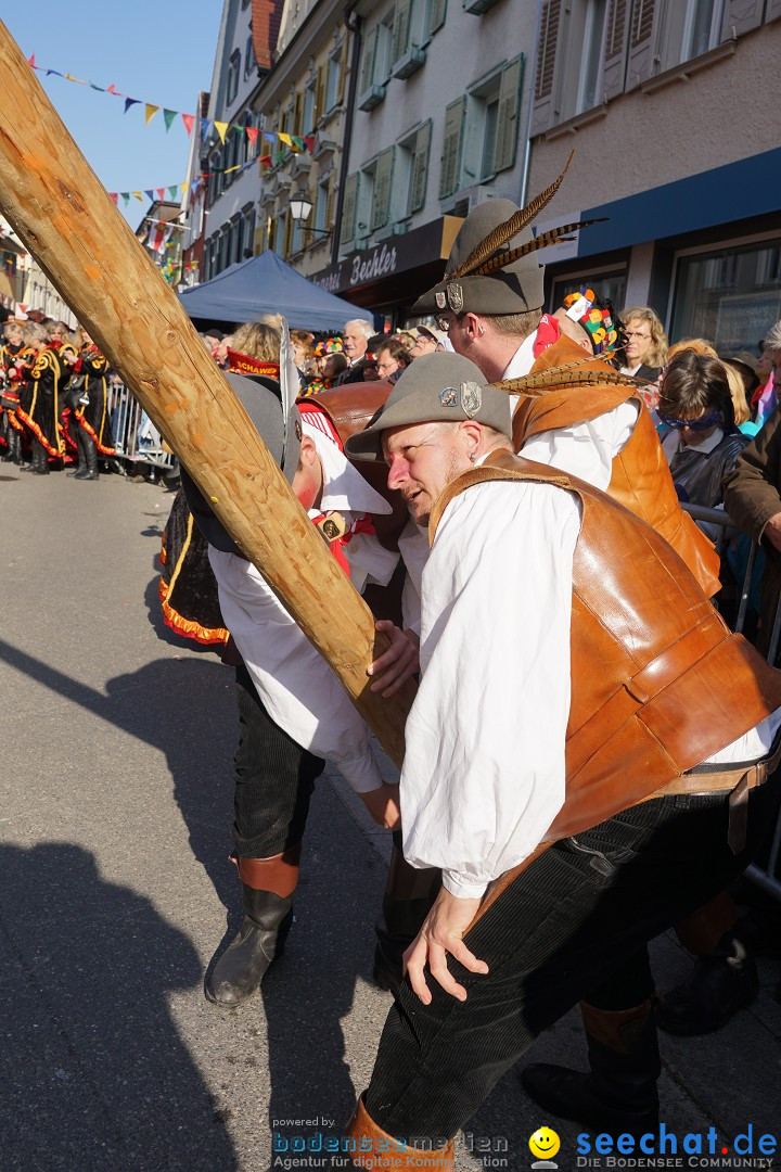 Narrenbaumstellen: Stockach am Bodensee, 28.02.2019