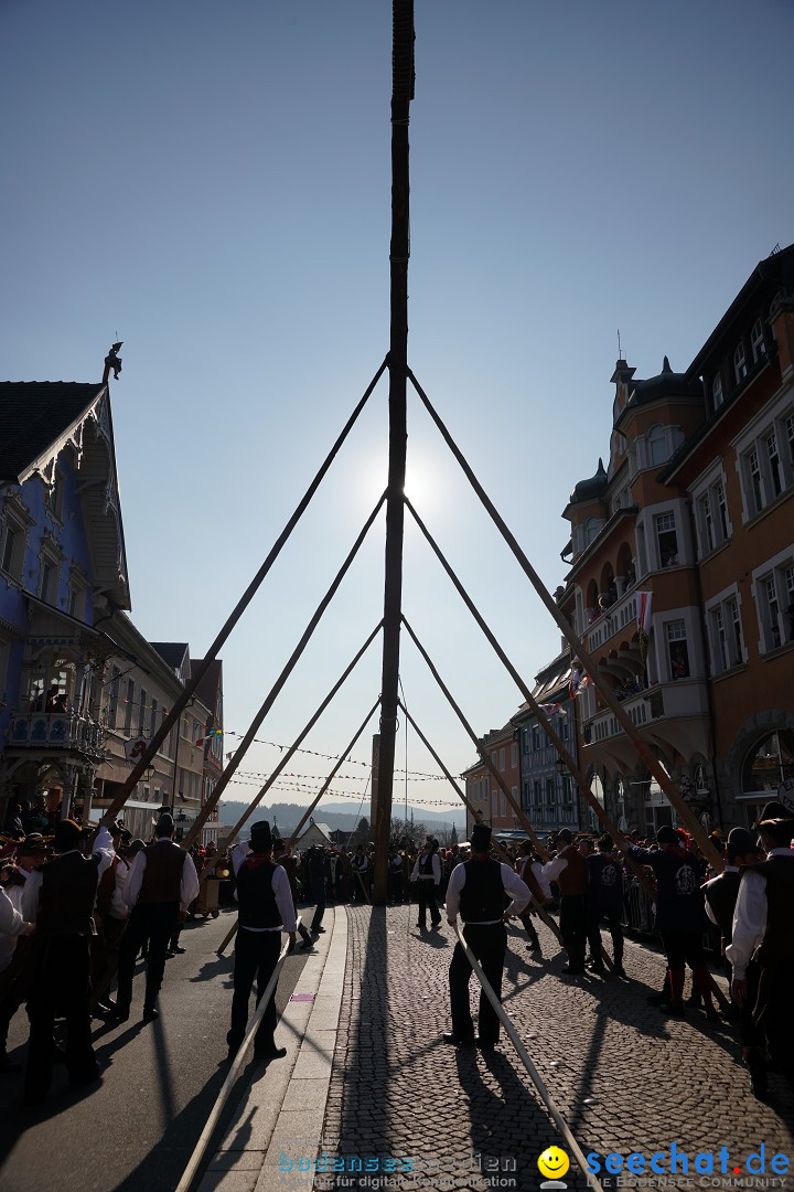 Narrenbaumstellen: Stockach am Bodensee, 28.02.2019