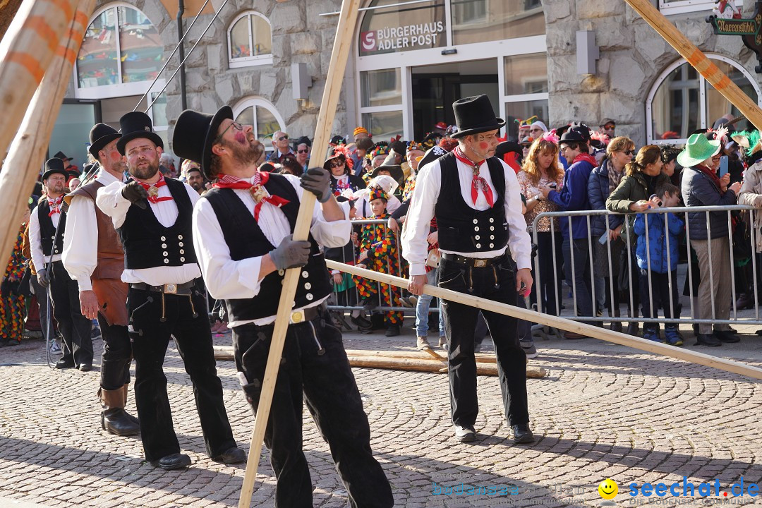 Narrenbaumstellen: Stockach am Bodensee, 28.02.2019