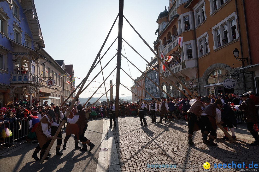 Narrenbaumstellen: Stockach am Bodensee, 28.02.2019