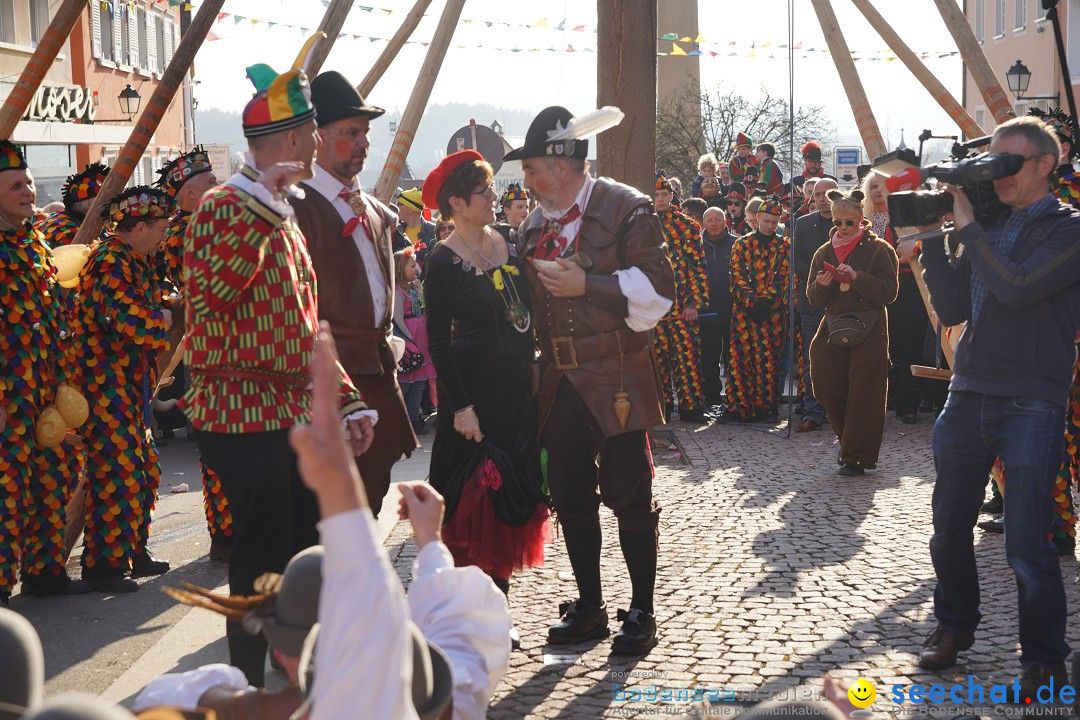 Narrenbaumstellen: Stockach am Bodensee, 28.02.2019