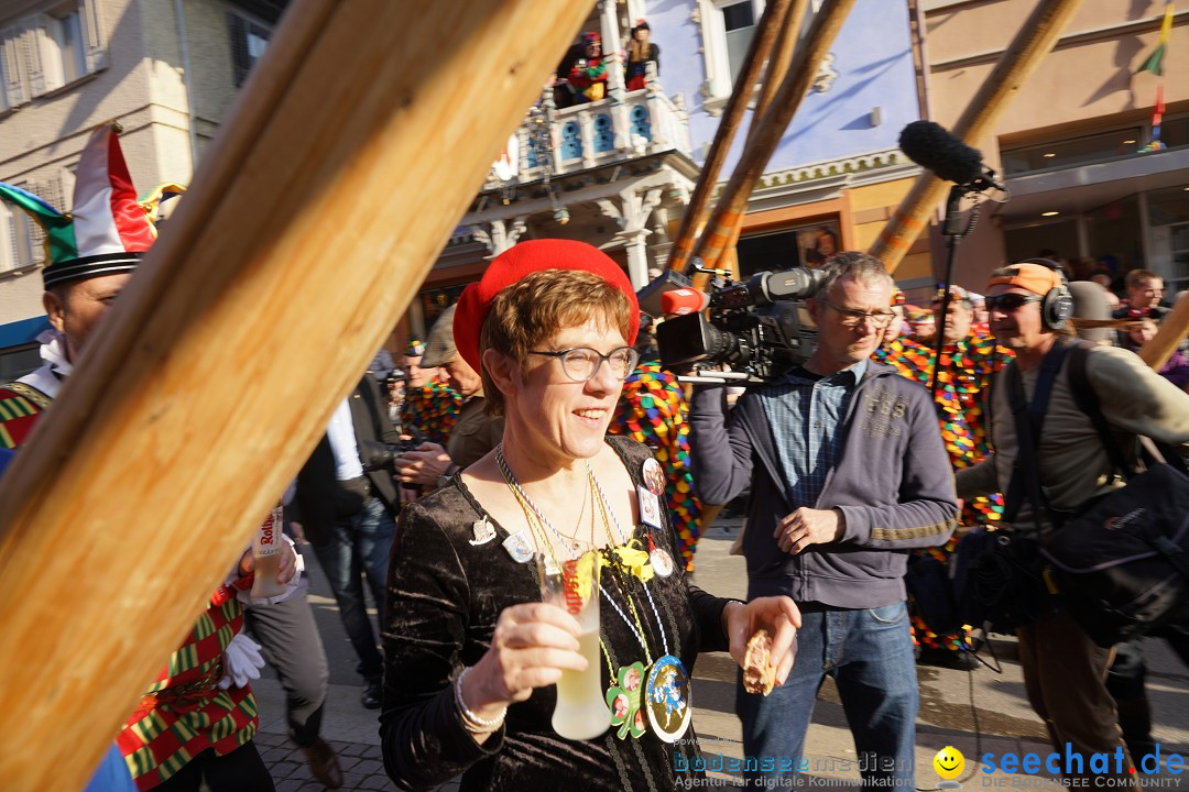 Narrenbaumstellen: Stockach am Bodensee, 28.02.2019