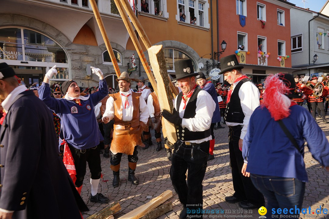 Narrenbaumstellen: Stockach am Bodensee, 28.02.2019