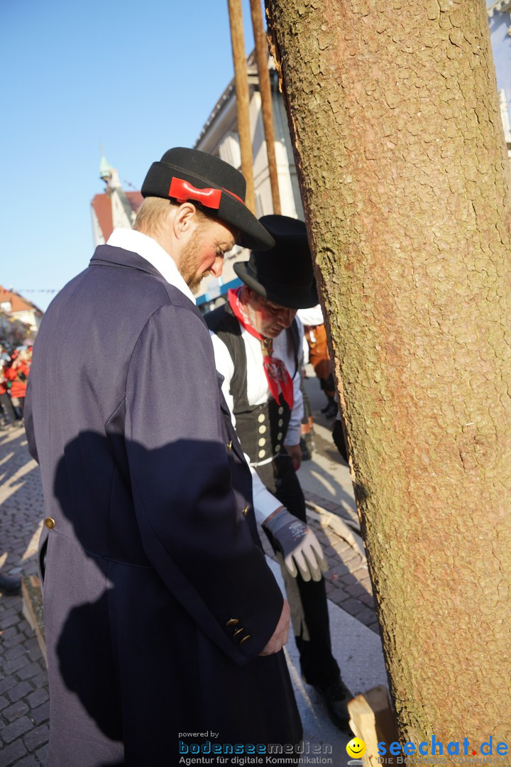 Narrenbaumstellen: Stockach am Bodensee, 28.02.2019