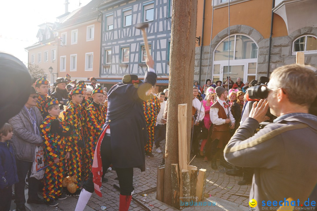 Narrenbaumstellen: Stockach am Bodensee, 28.02.2019