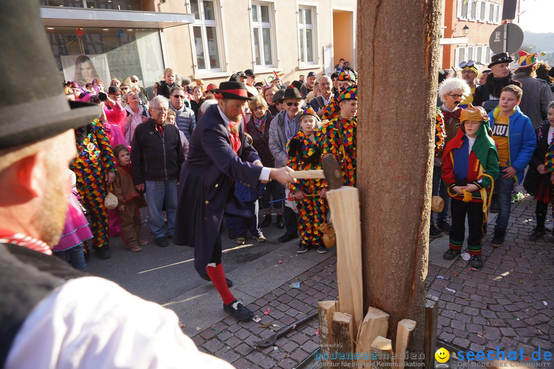 Narrenbaumstellen: Stockach am Bodensee, 28.02.2019