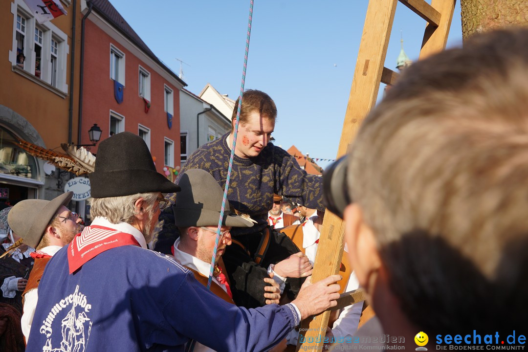 Narrenbaumstellen: Stockach am Bodensee, 28.02.2019