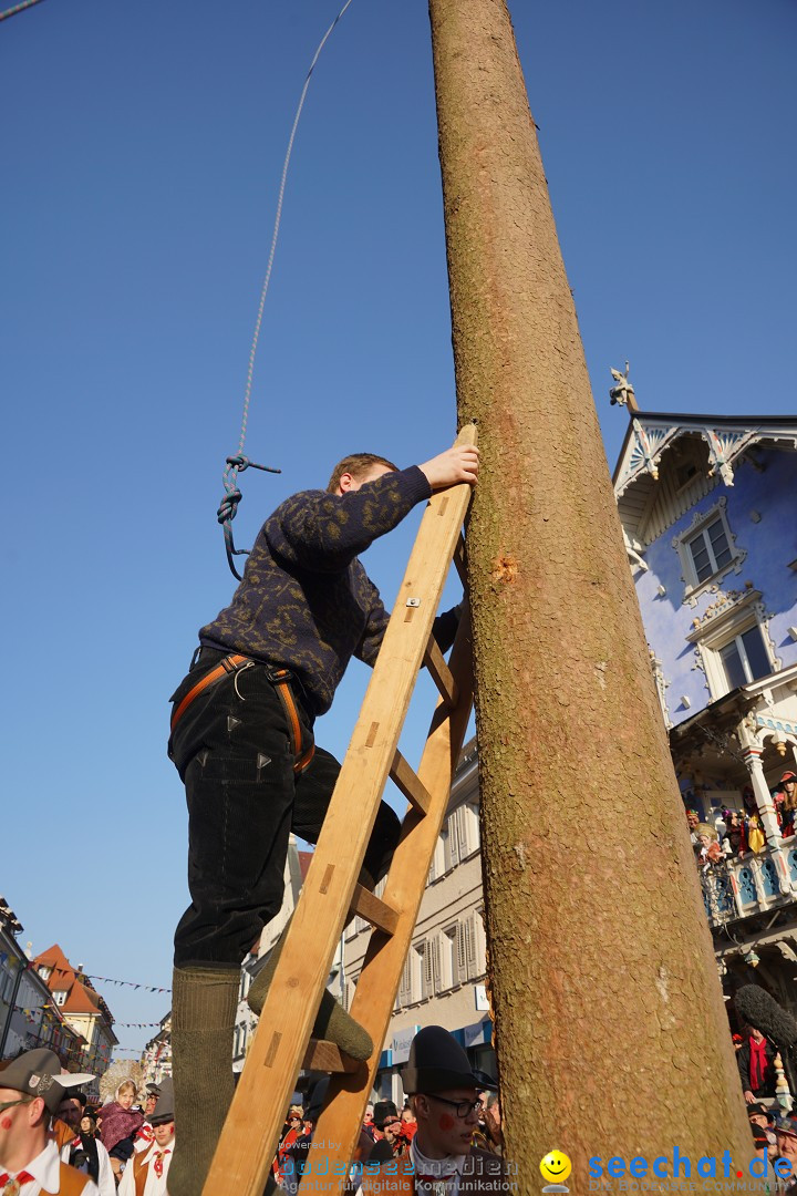 Narrenbaumstellen: Stockach am Bodensee, 28.02.2019