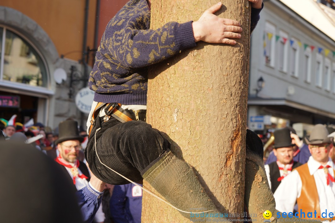 Narrenbaumstellen: Stockach am Bodensee, 28.02.2019