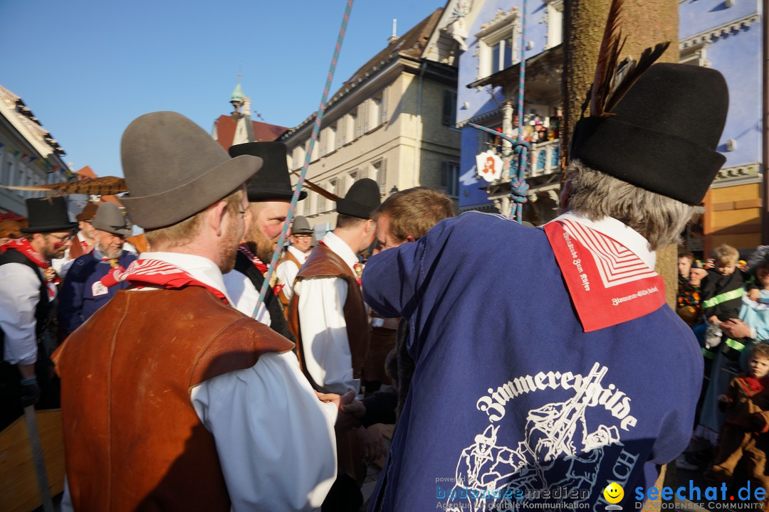 Narrenbaumstellen: Stockach am Bodensee, 28.02.2019