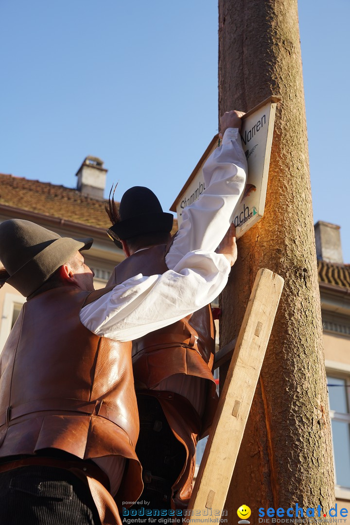 Narrenbaumstellen: Stockach am Bodensee, 28.02.2019