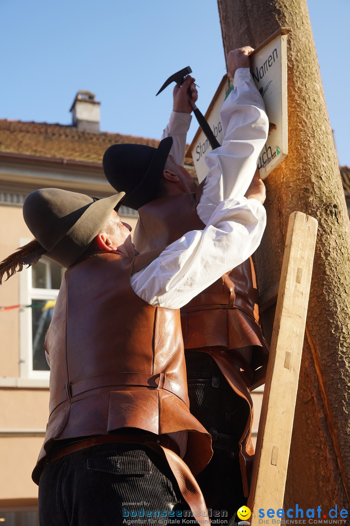 Narrenbaumstellen: Stockach am Bodensee, 28.02.2019