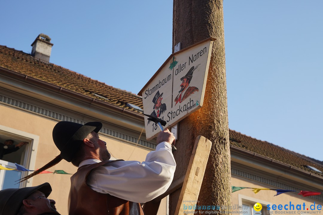 Narrenbaumstellen: Stockach am Bodensee, 28.02.2019