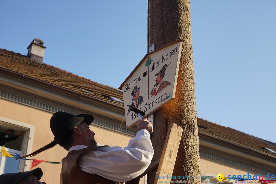 Narrenbaumstellen: Stockach am Bodensee, 28.02.2019