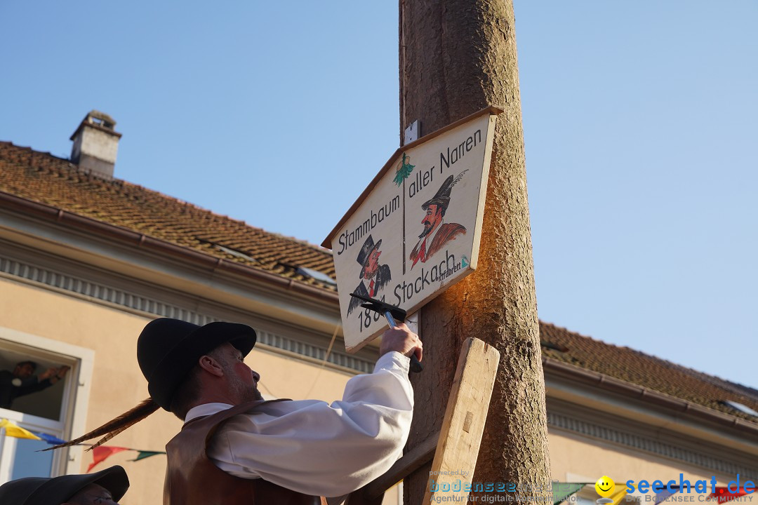 Narrenbaumstellen: Stockach am Bodensee, 28.02.2019