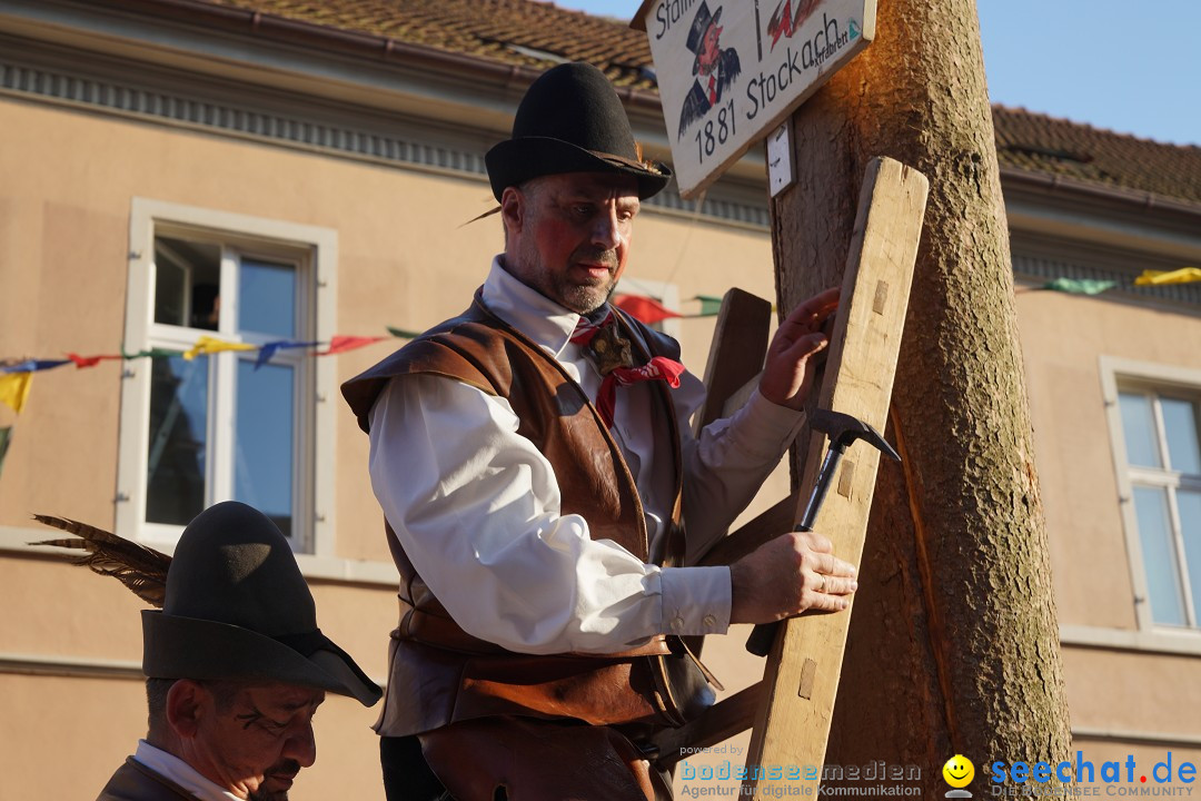 Narrenbaumstellen: Stockach am Bodensee, 28.02.2019