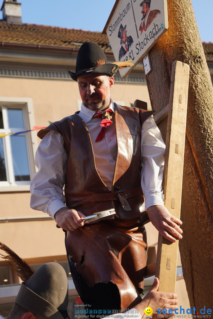 Narrenbaumstellen: Stockach am Bodensee, 28.02.2019