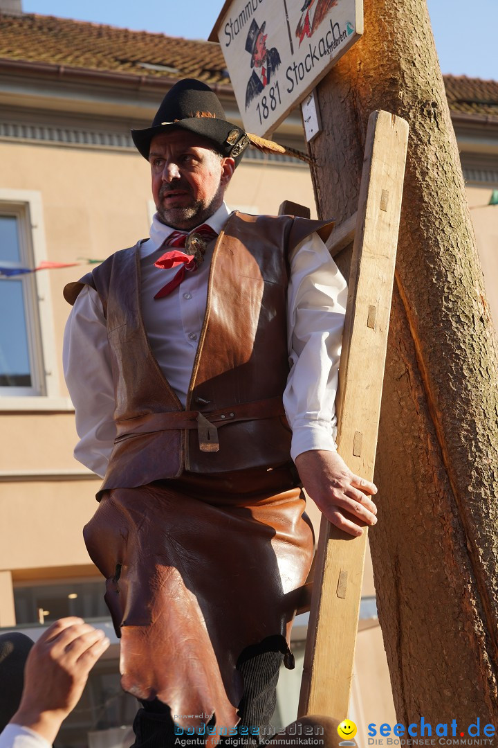 Narrenbaumstellen: Stockach am Bodensee, 28.02.2019