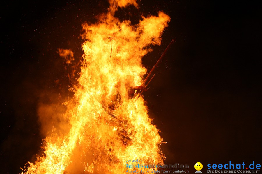 Funkenfeuer 2010: Ursaul bei Stockach am Bodensee, 21.02.2010